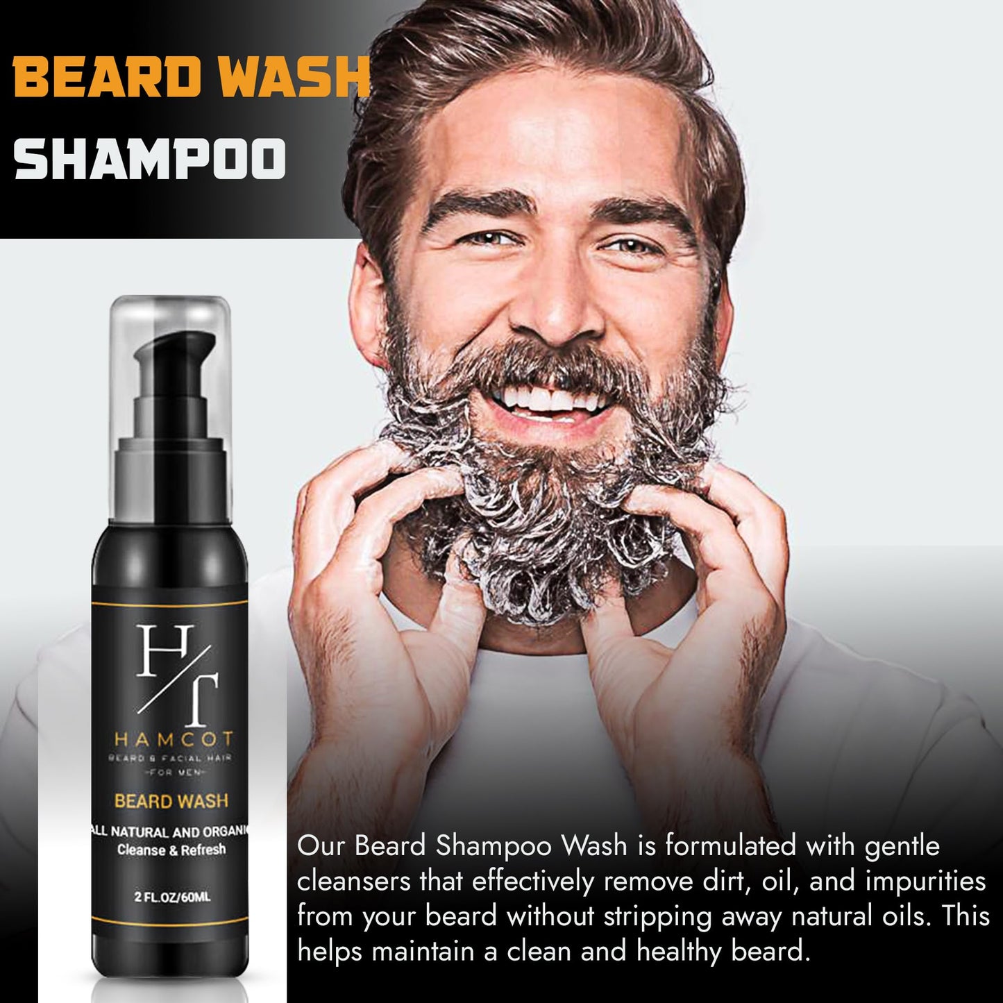hamcot Beard Grooming kit For Men- Beard Brush And Oil Kit-Beard Grooming Kit For Men-Beard Balm Kit-Beard Maintenance Kit For Men-Beard Care Kit-Beard Oil Beard