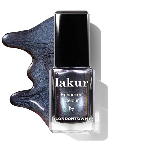 LONDONTOWN Lakur Nail Polish - Long-Lasting, Streak-Free Blue | 21+ Free Non-Toxic Vegan Formula, 0.4 Fl Oz