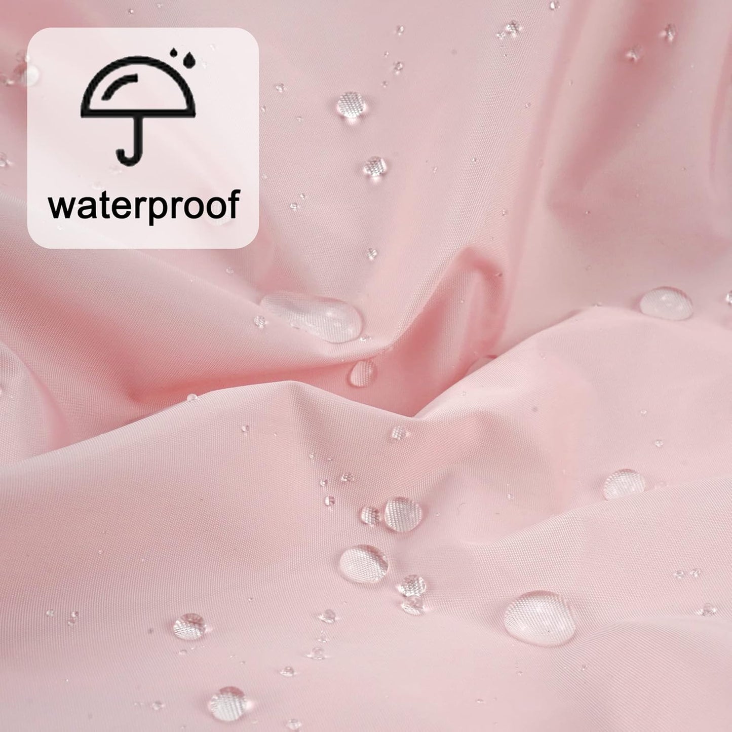 Skiennix Reusable Shower Cap - Large Waterproof Bath Hair Hat for Long Hair & Braids | Pink