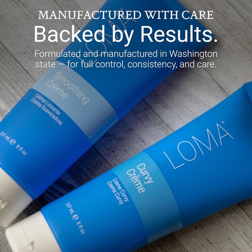 Loma Hair Care Curvy Crème - Nourishing Styling Cream for Curly Hair | 8 oz