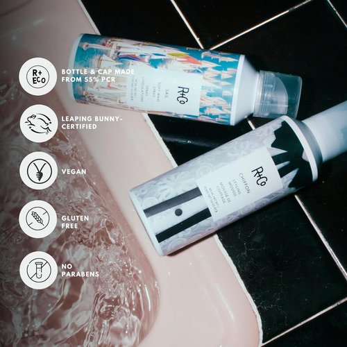 R+Co CHIFFON Styling Mousse - Lightweight Hair Foam for Volume & Texture | Suitable for All Hair Types
