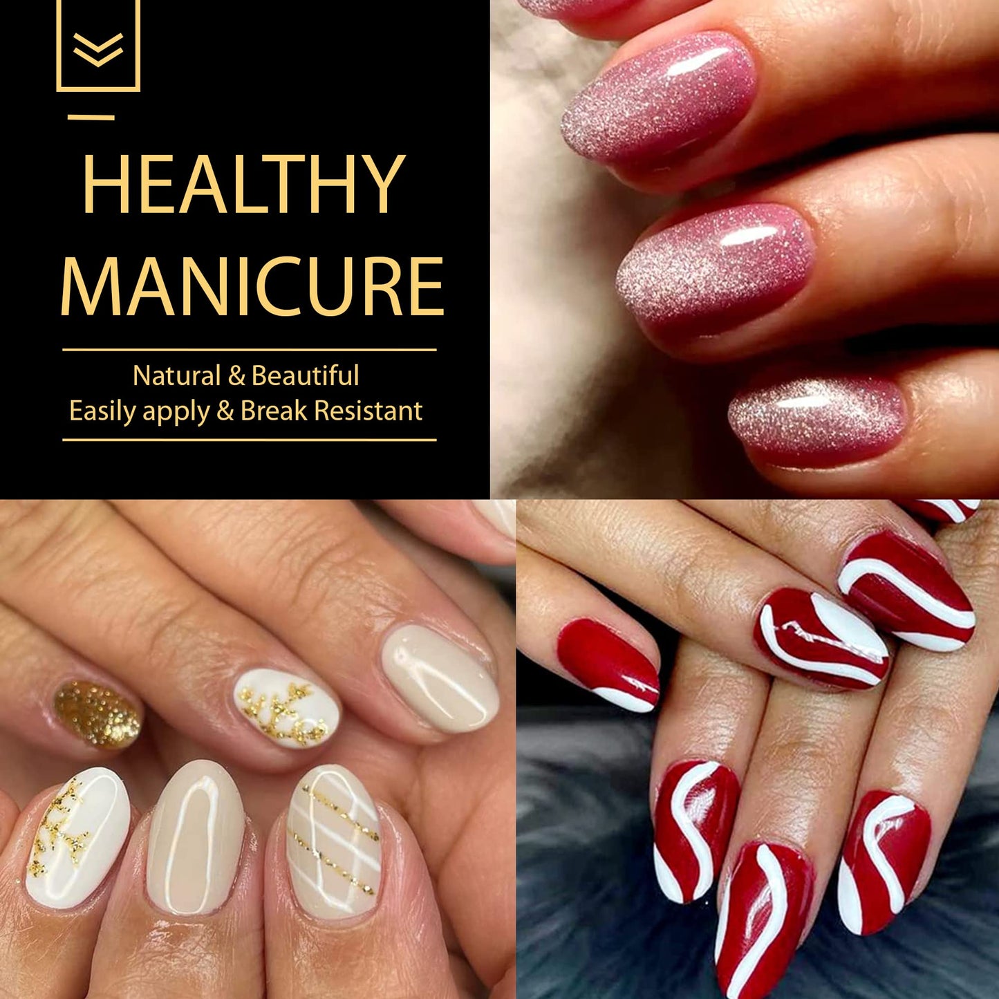 UNA GELLA Short Nail Tips Oval Almond Shape, 240Pcs Short Oval Almond Nail Tips Full Cover Acrylic False Nails 12 Sizes Pre-file Soft Gel Nail tips for Nail Extension at Home DIY Salon with Box