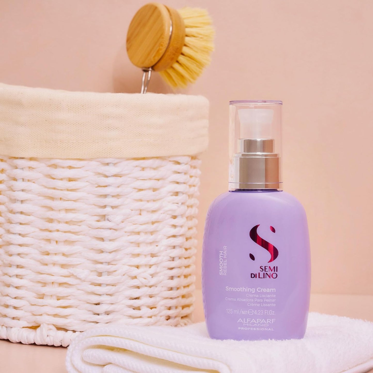 Alfaparf Milano Semi Di Lino Smooth Gift Set - Sulfate-Free Shampoo, Hair Mask & Smoothing Cream for Frizzy Hair