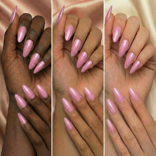 DeEnti Acrylic Nail Shimmer Powder - 2oz Dark Pink | Professional Grade, Chip-Resistant Nail Powder for Extensions & Carving