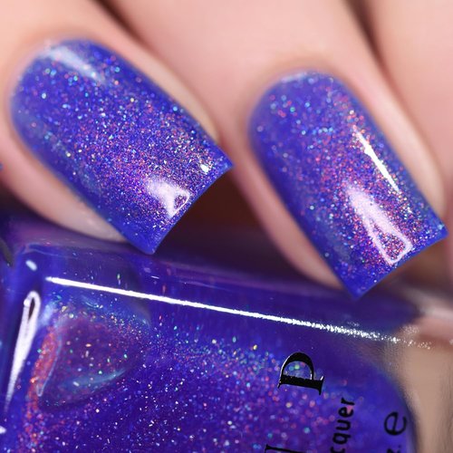 ILNP Deep End - Cobalt Shimmer Holographic Nail Polish | Long-Lasting, Eye-Catching Finish