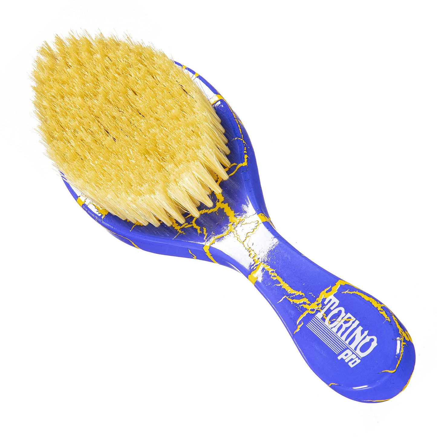 Torino Pro Curve Wave brush #131- Soft 100% boar bristle Curved 360 Wave Brush - Great for laying down 360 waves and use before using wave cap or durag - Luxury waves brush for men 360