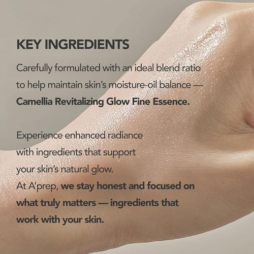 A'Prep Camellia Revitalizing Glow Essence - Hydrating Facial Spray Serum with Niacinamide & Hyaluronic Acid | 80ml