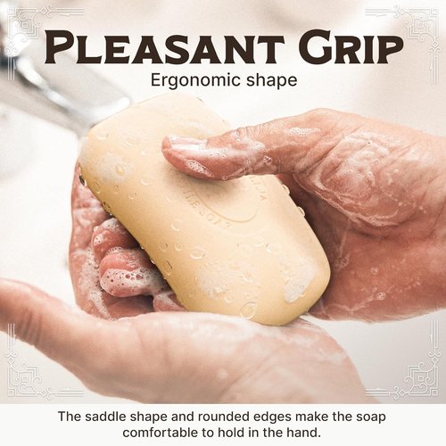 Carolina Castile Soap Patchouli Bergamot Bar Soap - Triple Milled for Silky Lather | 5 oz, Made with Olive Oil & Cocoa Butter