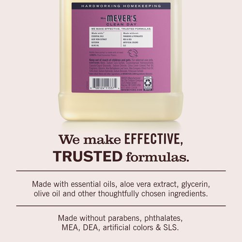Mrs. MEYER'S CLEAN DAY Hand Soap Refill, Plum Berry Scent, 33 Fl Oz Bottle
