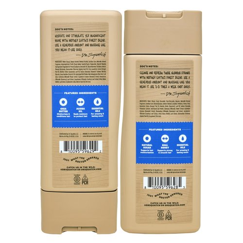 Dr. Squatch Natural Men's Shampoo and Conditioner Set - Healthy, Full Looking Hair - Fresh Falls Natural Shampoo and Conditioner for Men (11 fl oz, 2-Pack)