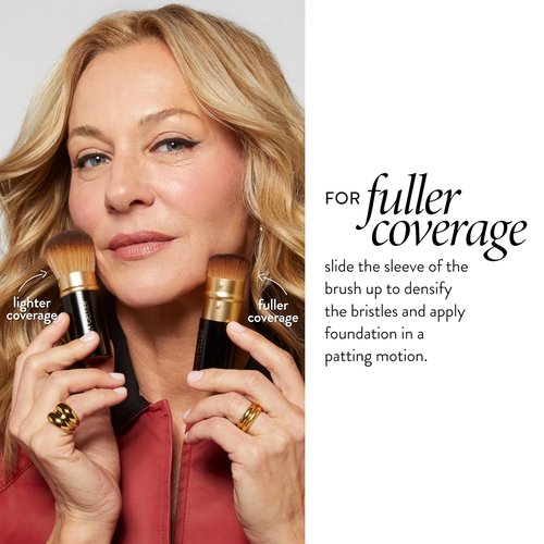 Laura Geller New York Retractable Airbrush Kabuki Brush - Professional Makeup Tool - Cruelty-Free