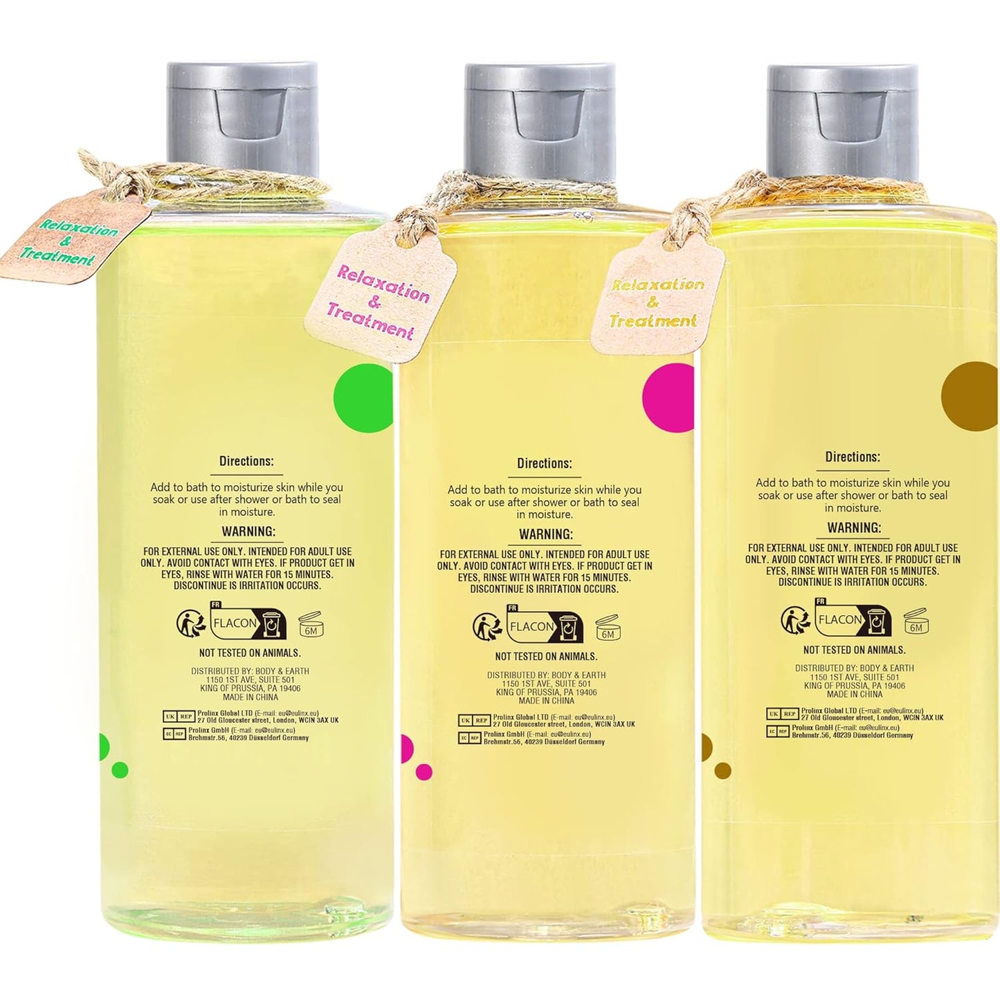 Skiennix Bath And Body Oil - Nourishing Sweet Almond, Jojoba & Shea Butter Blend | 26.4 Fl Oz (Pack of 3)