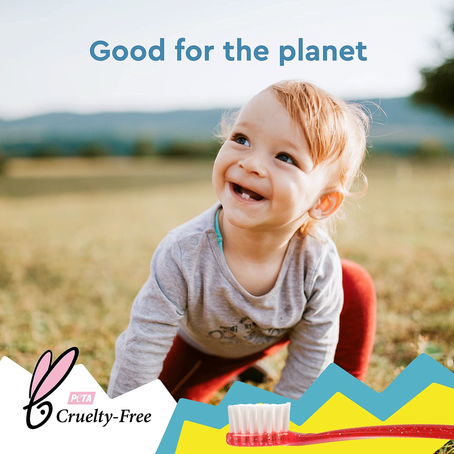 RADIUS Totz Toothbrush Extra Soft Brush BPA Free & ADA Accepted Designed for Delicate Teeth & Gums for Children 18 Months & Up - Assorted - Pack of 6