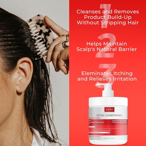 Regine Switzerland Detox Conditioner - Deep Cleansing for Damaged Hair | Heavy Metal Detox & Nourishing Scalp Care - 300ml