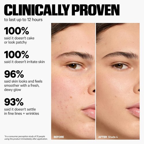 Milk Makeup Hydro Grip Hydrating Gel Skin Tint - 12HR Lightweight Buildable Coverage with Hyaluronic Acid for a Natural Dewy Finish