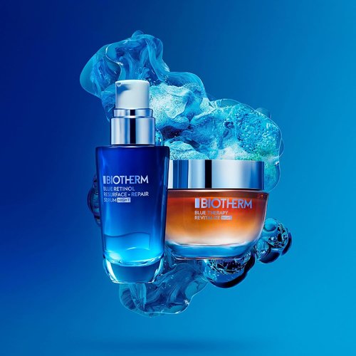 Biotherm Blue Therapy Night Cream - Revitalize Dehydrated Skin with Amber Algae | 1.7 Fl. Oz.
