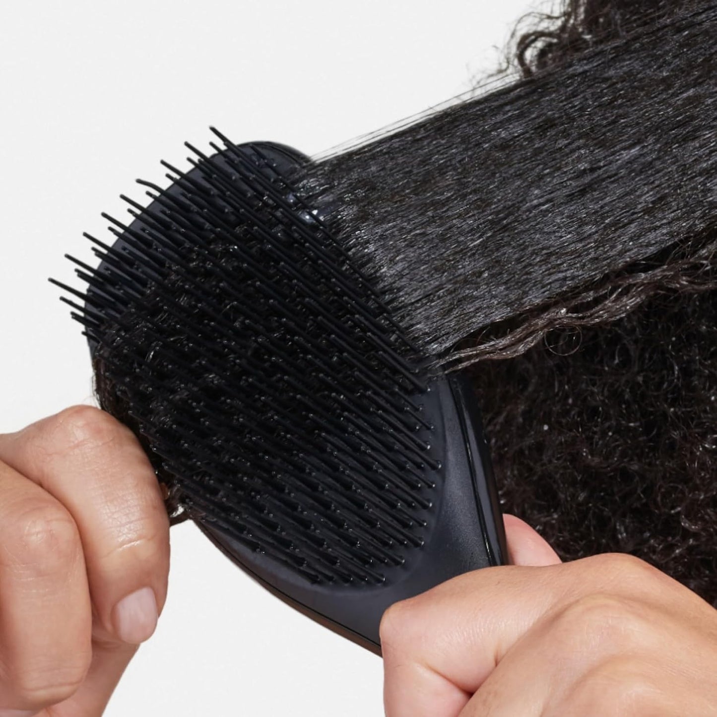 Tangle Teezer Ultimate Detangler Brush - Reduces Frizz & Breakage for 3C to 4C Curly Hair - Black