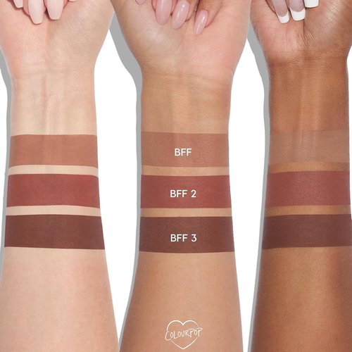 ColourPop Lippie Lip Pencil Kit - High-Pigment, Long-Lasting Lip Liners in BFF Shades (3 Count)