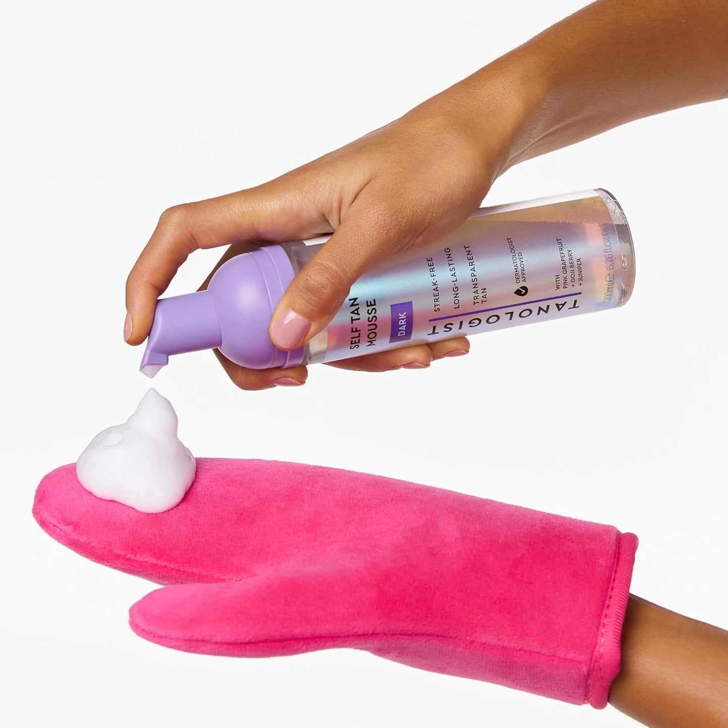 Tanologist Medium Self Tan Mousse - Streak-Free, Natural Glow, Vegan Formula | 6.76 fl. oz/200 ml