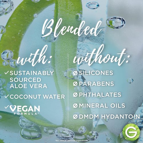 Garnier Whole Blends Coconut Water & Aloe Vera Shampoo - Refreshing Formula for Normal Hair | 28 Fl Oz
