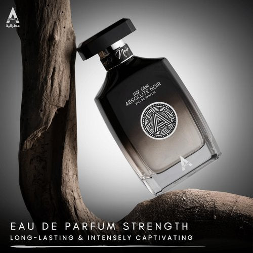 Atralia Absolute Noir Eau De Parfum for Men 100Ml 3.4Oz - Luxurious and Long Lasting Fragrances with Top Notes of Bergamot, Lemon, Grapefruit, Pink Pepper