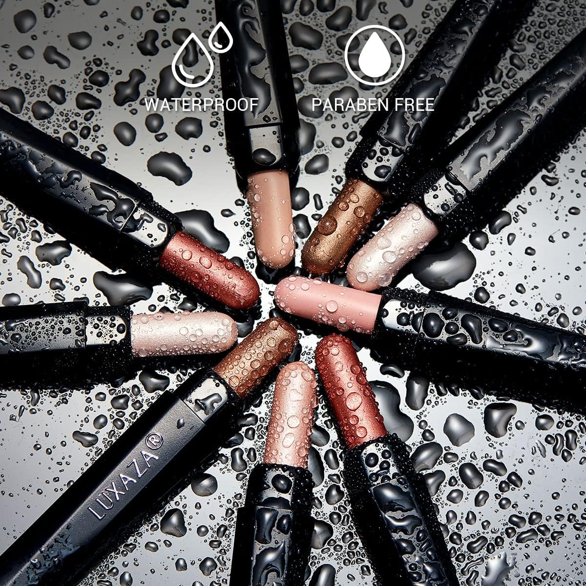 Cream Single Eyeshadow Stick with Blending Brush, Hypoallergenic Eye Shadow Sticks Makeup, Pro Waterproof & Long Lasting Eye Brightener Stick, Eyeshadow Pencil Crayon Shimmer #74