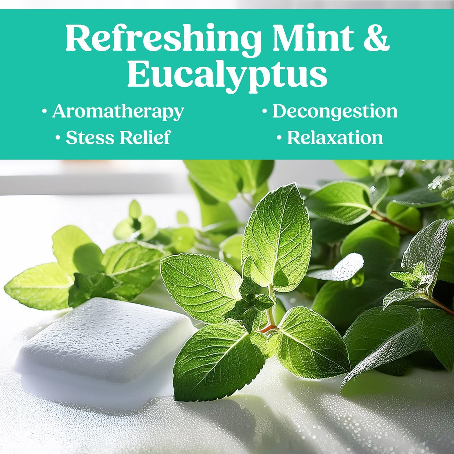 Eucalyptus Shower Steamers Aromatherapy for Women, Shower Bombs Aromatherapy for Women, Vapor Shower Tablets Aromatherapy, Menthol Shower Scent Steamers Cold and Flu, Organic Shower Steamer Gift Set