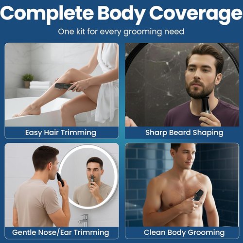 247 Groomed Self Haircut Trimmer for Men - Auto Blending Hair Clipper with Adjustable Fade Guide (1-20mm)