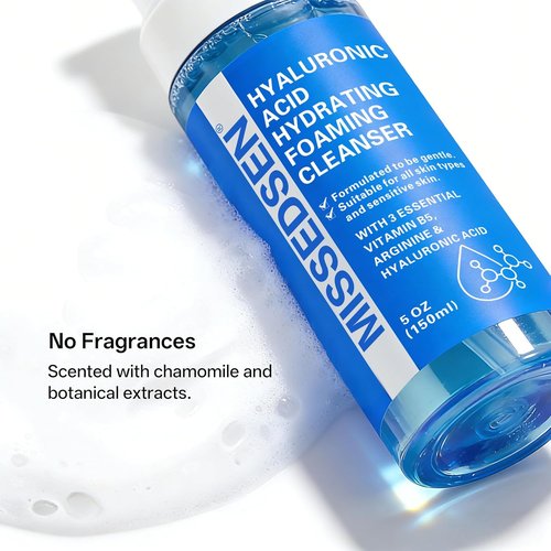 Face Wash for Acne and Oily Skin, Oil Control Foaming Cleanser, Fragrance Free, 5 oz (1, blue)