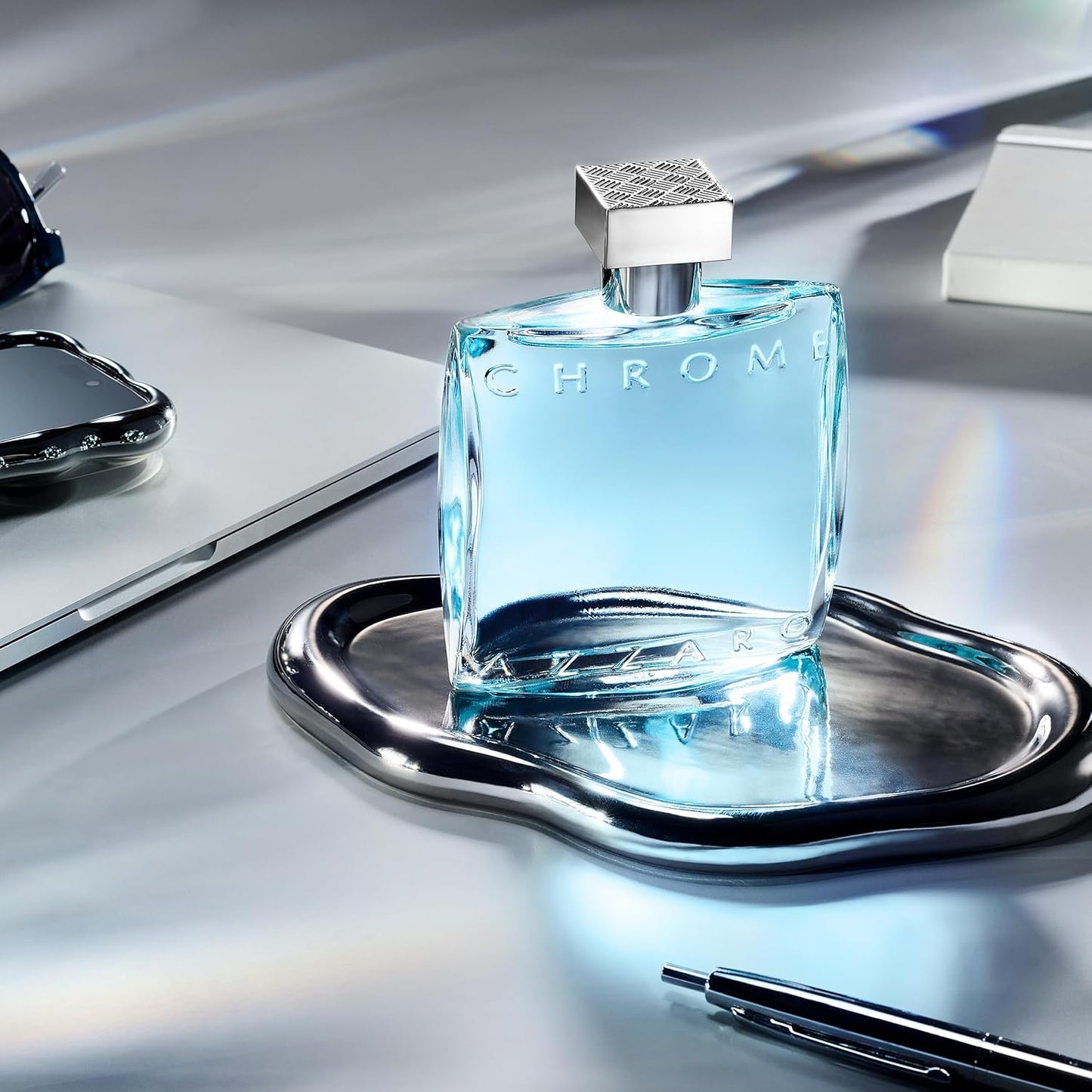 Azzaro Chrome Eau de Toilette | Fresh Aquatic Men's Cologne with Citrus & Woody Notes - Ideal Summer Fragrance