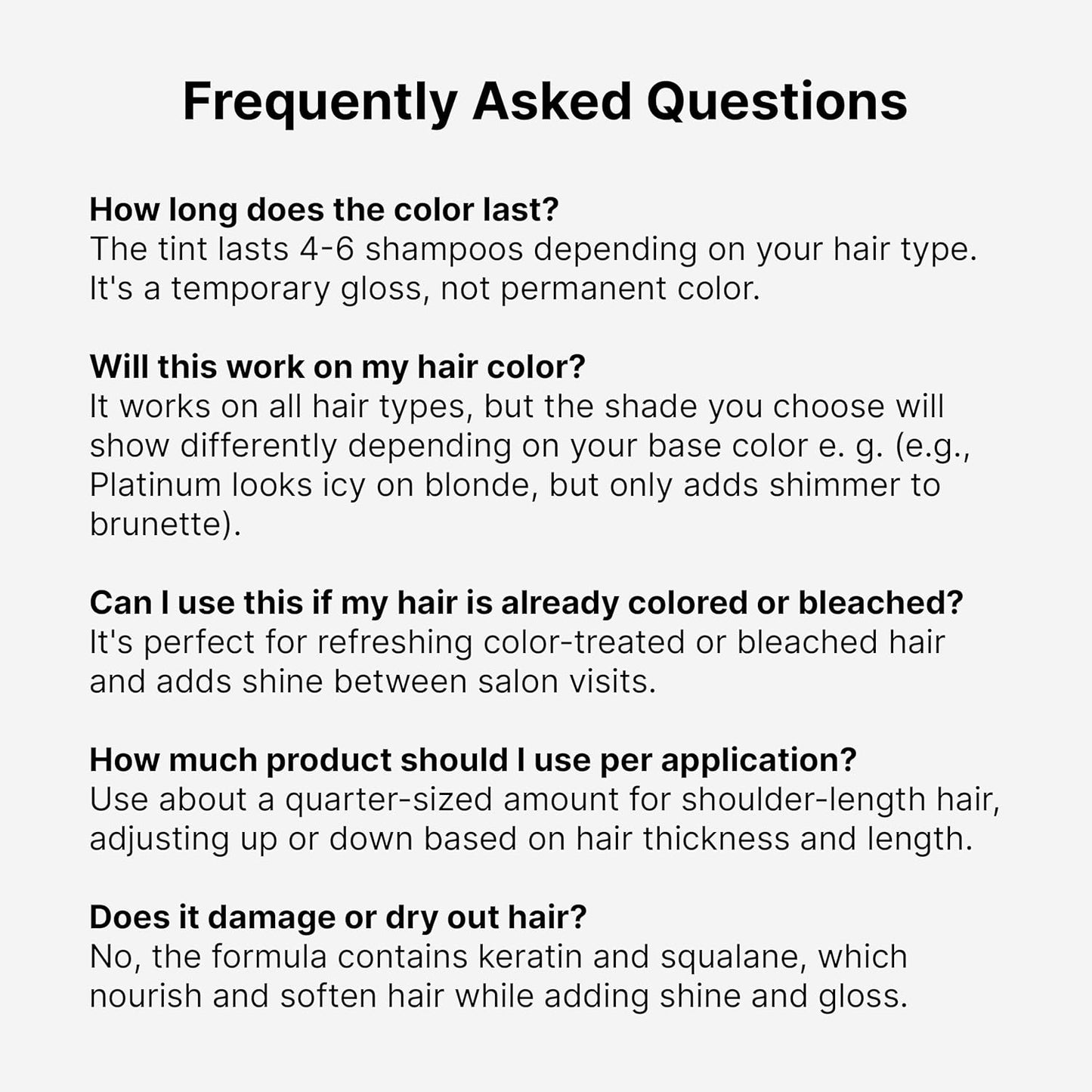 Keracolor High Shine Tinted Hair Gloss - Sheer Color-Enhancing In-Shower Treatment, Red, 8 Fl Oz