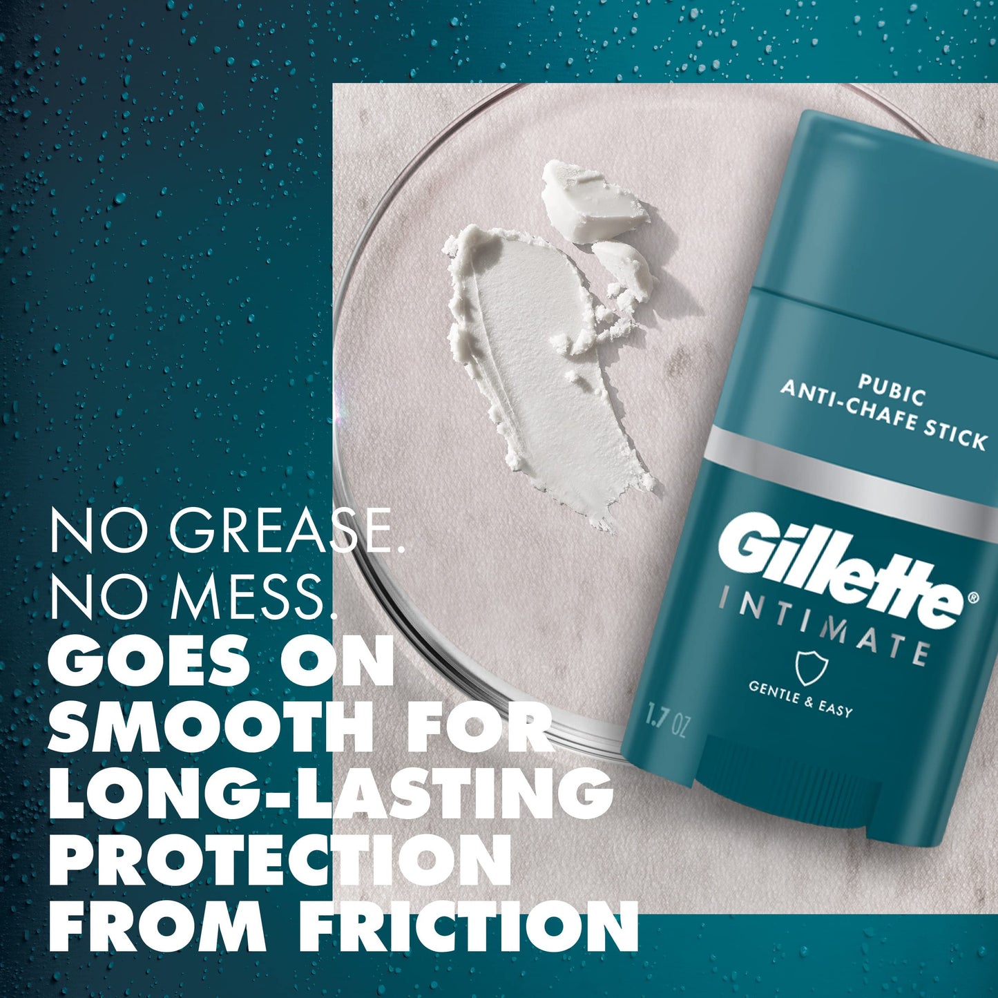 Gillette Intimate Men’s Pubic Hair Trimmer, SkinFirst Pubic Hair Trimmer for Men, Waterproof, with Anti Chafe Stick