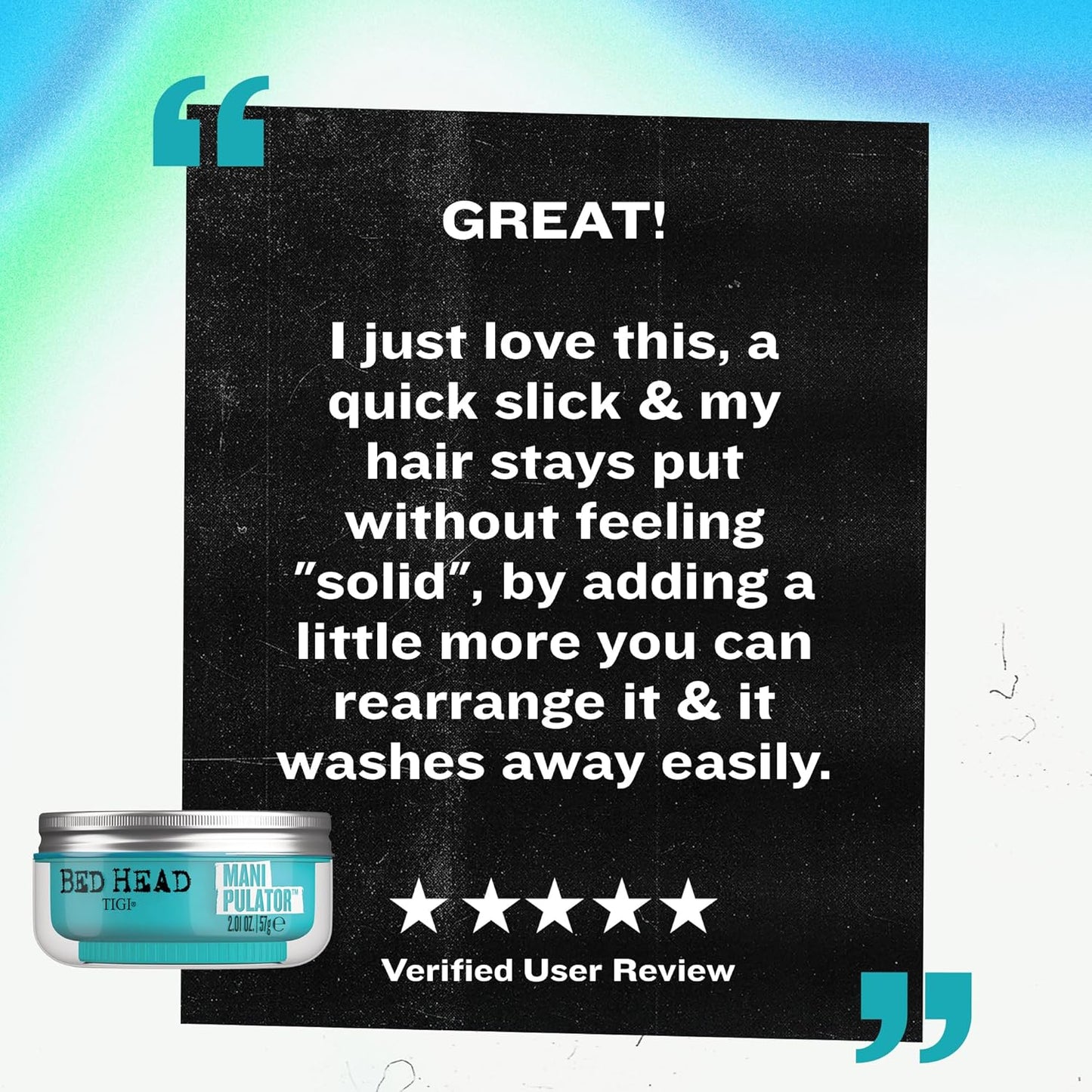 TIGI Bed Head Manipulator Hair Putty - Firm Hold Styling Paste for Frizz Control | 2.01 Oz Each