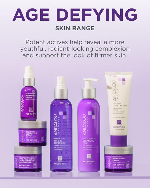 Andalou Naturals Ultra Sheer Daily Defense Facial Lotion - SPF 18, Hydrating & Lightweight, 2.7 oz