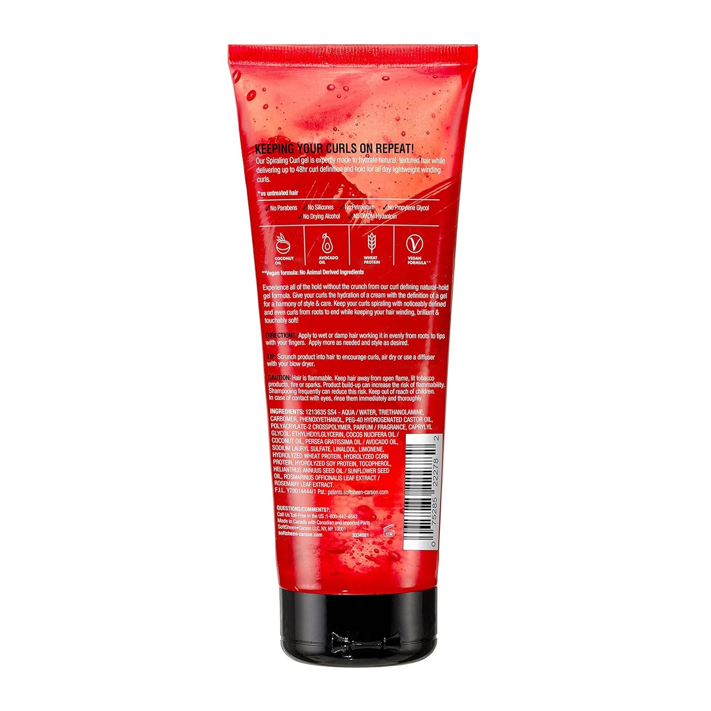 Softsheen Carson Lets Jam! Curl Gel - Anti-Breakage Formula for 48HR Hydration & Hold, 6.8 Fl Oz
