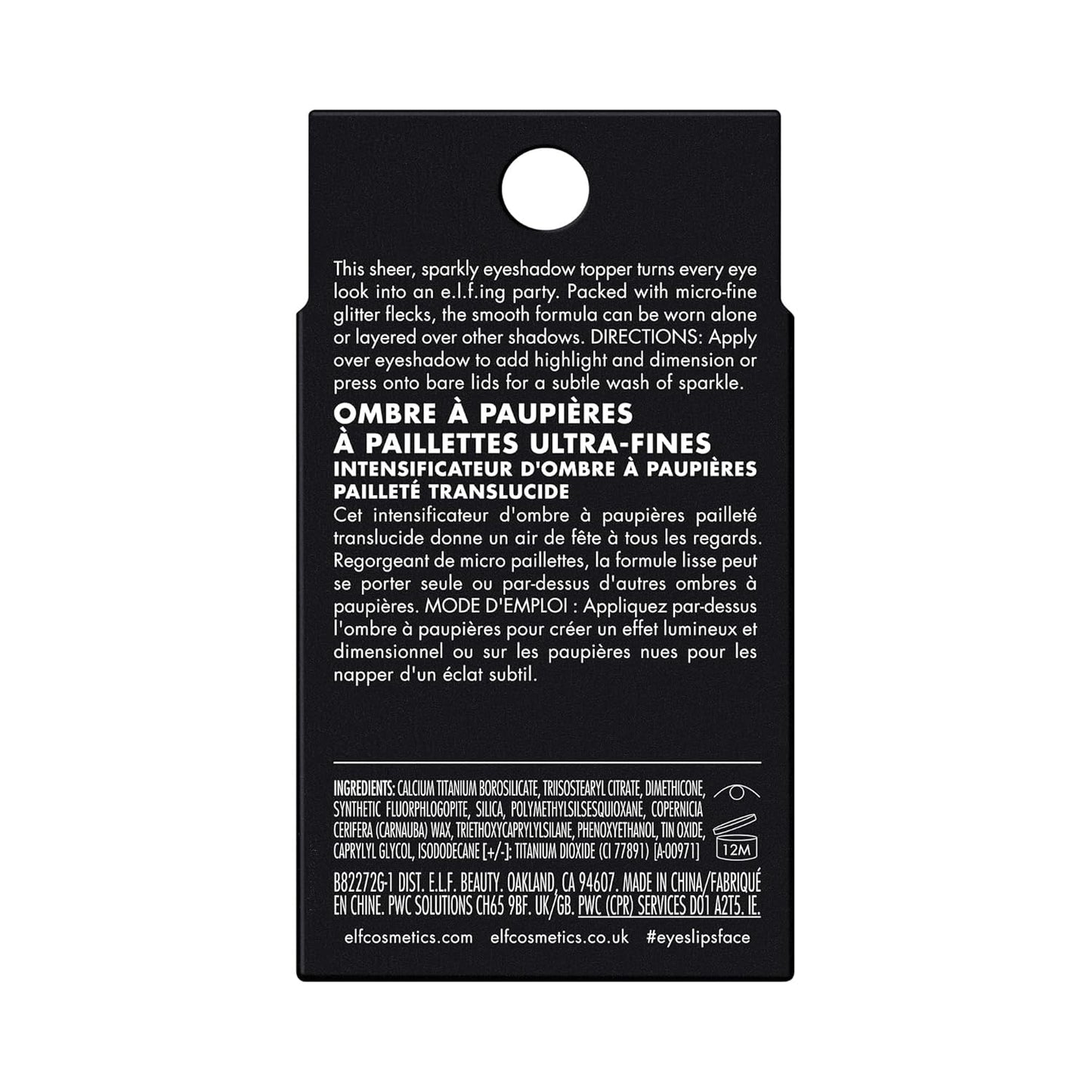 e.l.f. Fine As Fleck Glitter Eyeshadow - Long-Lasting Sheer Makeup with Shimmer Finish | Vegan & Cruelty-Free