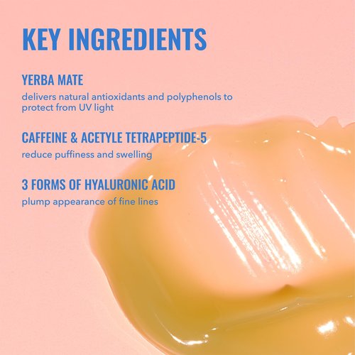 Good Molecules Yerba Mate Wake Up Eye Gel Pack 2 – 15 ml Each | Hydrating Under Eye Gel with Hyaluronic Acid & Caffeine for Dark Circles and Puffiness
