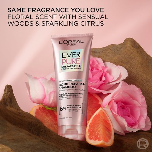 L'Oreal Paris EverPure Sulfate-Free Vegan Hair Care Kit - Shampoo and Conditioner to Strengthen and Repair Hair Bonds (Packaging May Vary)