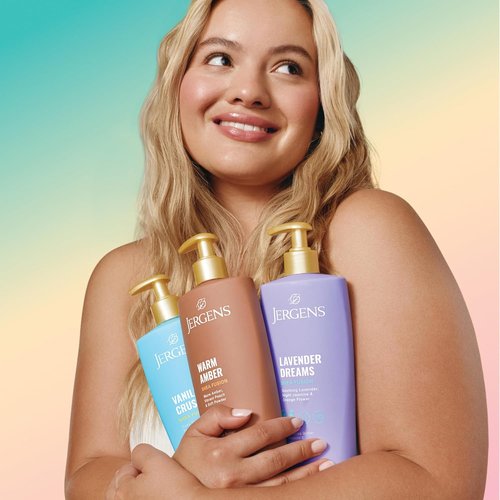 Jergens Body Lotion - Shea Fusion Vanilla Crush Moisturizer with Shea Butter & Vitamin E | 14 Fl Oz