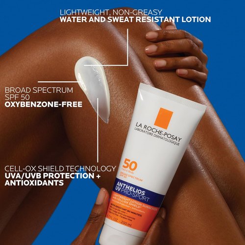 La Roche-Posay Anthelios Tinted Sunscreen SPF 40+ & UV Pro-Sport Sunscreen SPF 50 - Daily Body & Face Protection