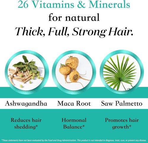 Regine Switzerland Women's Balance Hair Growth Supplements - Proven Formula for Thicker Hair | 2-Month Supply, Soy-Free, 26 Ingredients