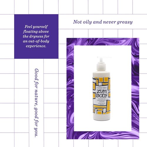 Indigo Wild Zum Body Lotion - Lavender Lemon Scent - Nourishing 8 oz Moisturizer