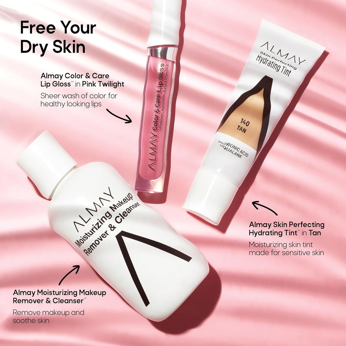 Almay Hydrating Liquid Foundation Tint - Lightweight, Naturally Dewy Finish, Hypoallergenic, 120 Beige, 0.94 fl oz