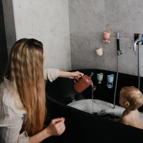 mushie Pour and Play Bath Toy Set | Interactive Water Play for Babies 10+ Months
