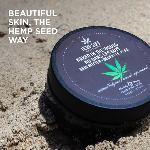 Hemp Seed Skin Butter - Total Body Moisturizer with Hemp Seed Oil & Shea Butter - 8 oz, Vegan & Cruelty Free