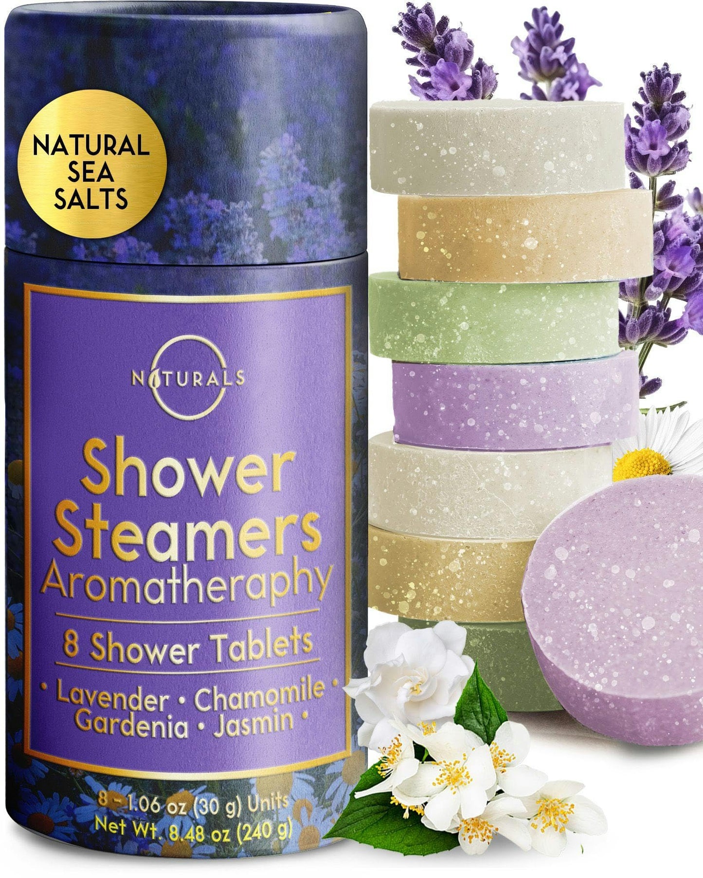 Shower Steamers Aromatherapy - Birthday Gift for Women - Shower Bombs Aromatherapy, Spa Day Essentials, Relaxation Spa Gifts - Self Care Unique Gifts for Women and Men
