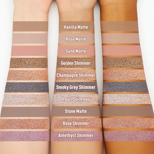 FV Long Lasting Cream Eyeshadow Stick, Waterproof & High Pigmented Eye Shadow Sticks Duo with Blending Brush, Crease-Proof & Natural Finish Eyeshadow Pencil, Rose Matte