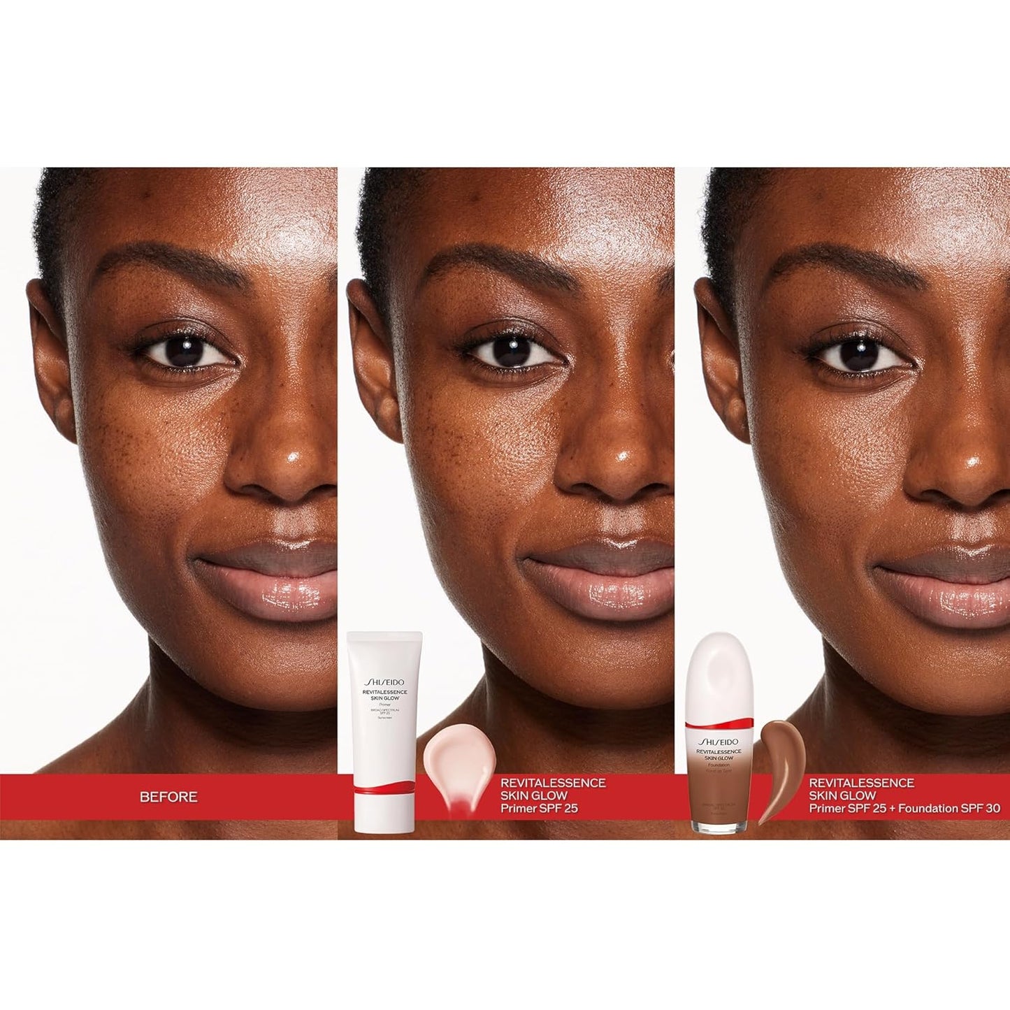 Shiseido RevitalEssence Skin Glow Primer SPF 25 | Instant Glow & 24-Hour Hydration - 30 mL