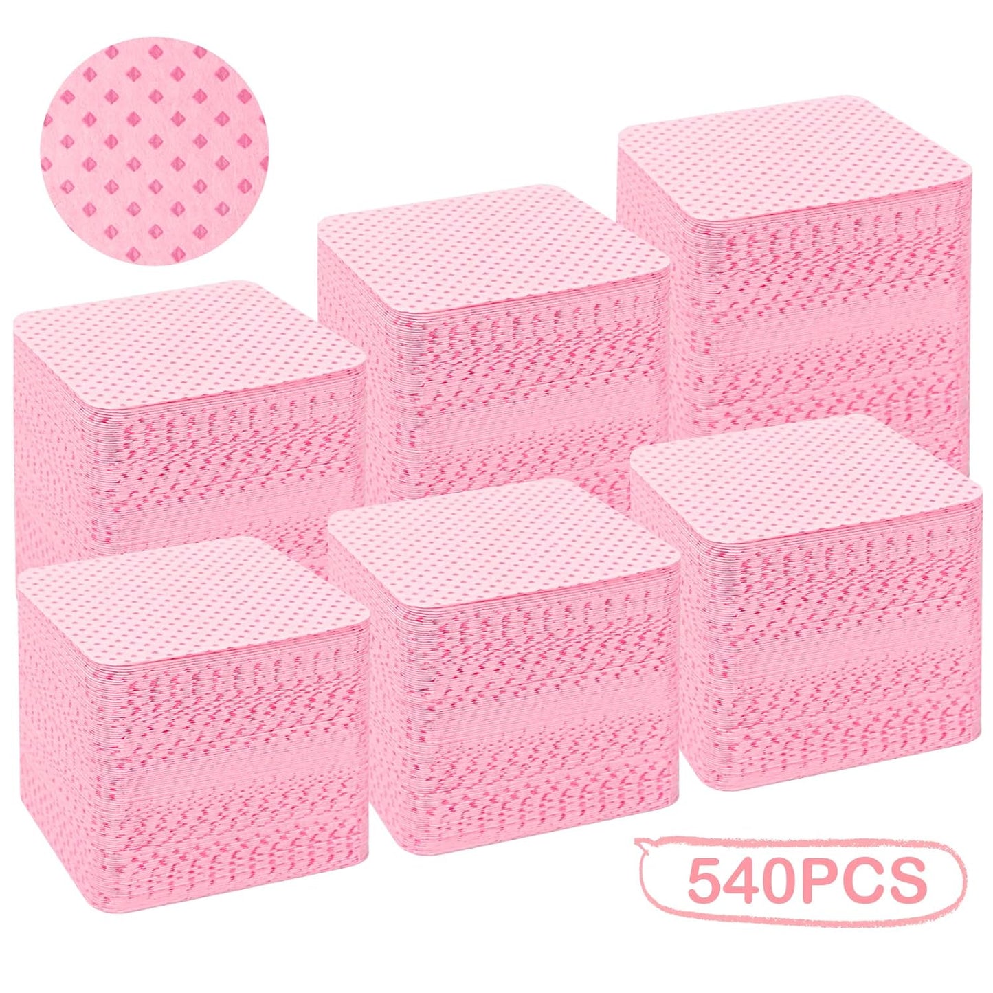 Skiennix Lint-Free Nail Wipes - 540PCS Super Absorbent Soft Polish Remover & Eyelash Extension Wipes