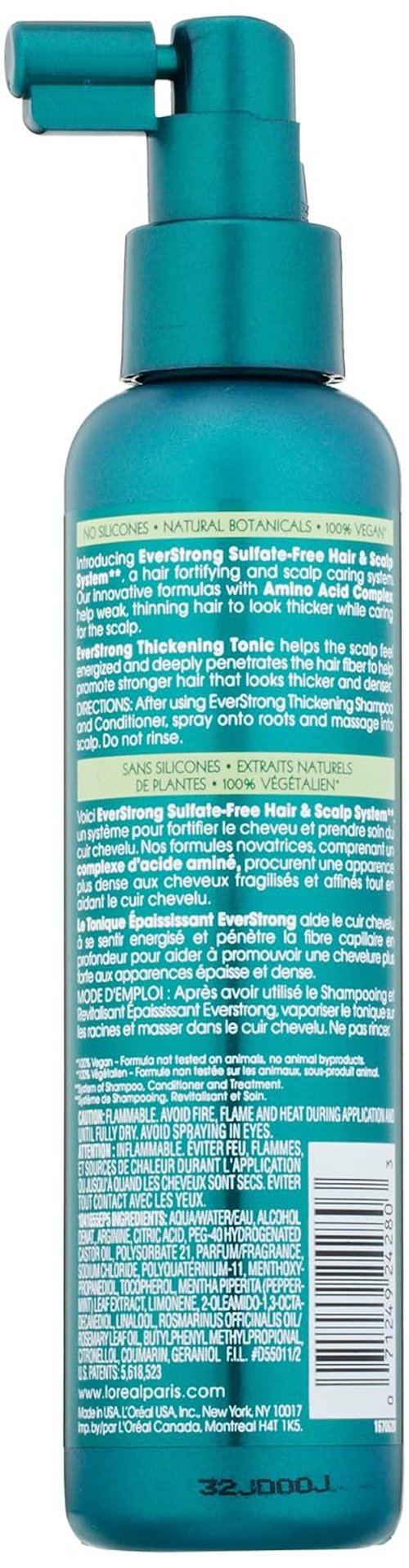 L'Oreal Everstrong Thickening Tonic - Boost Volume & Strength | 5.1 Fl Oz